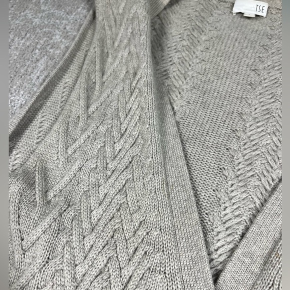 TSE 100% Cashmere Sleeveless Button Down Cardigan Duster Knit Womens Size Large - Picture 3 of 8